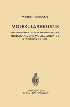 Image du vendeur pour Molekularakustik mis en vente par BuchWeltWeit Ludwig Meier e.K.