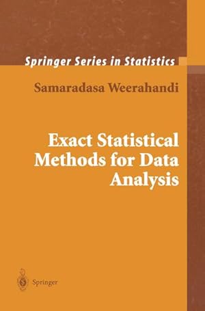 Imagen del vendedor de Exact Statistical Methods for Data Analysis a la venta por BuchWeltWeit Ludwig Meier e.K.