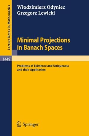 Seller image for Minimal Projections in Banach Spaces for sale by BuchWeltWeit Ludwig Meier e.K.