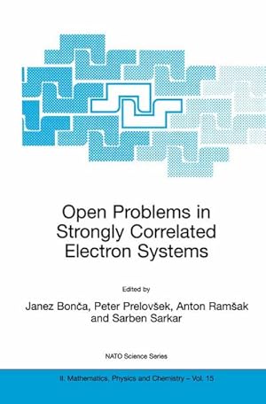 Bild des Verkufers fr Open Problems in Strongly Correlated Electron Systems zum Verkauf von BuchWeltWeit Ludwig Meier e.K.