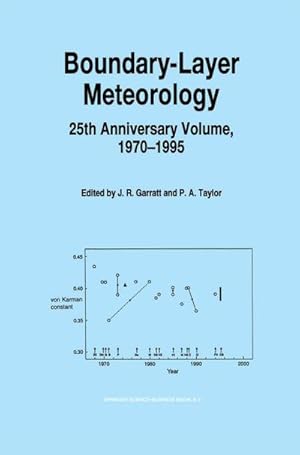 Bild des Verkufers fr Boundary-Layer Meteorology 25th Anniversary Volume, 19701995 zum Verkauf von BuchWeltWeit Ludwig Meier e.K.