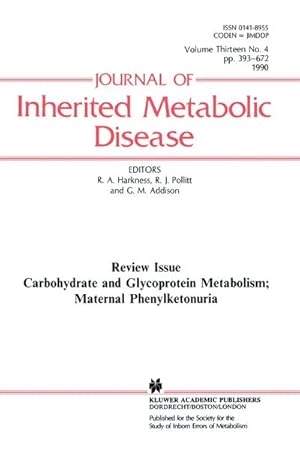 Seller image for Carbohydrate and Glycoprotein Metabolism; Maternal Phenylketonuria for sale by BuchWeltWeit Ludwig Meier e.K.