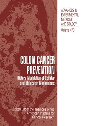 Image du vendeur pour Colon Cancer Prevention mis en vente par BuchWeltWeit Ludwig Meier e.K.