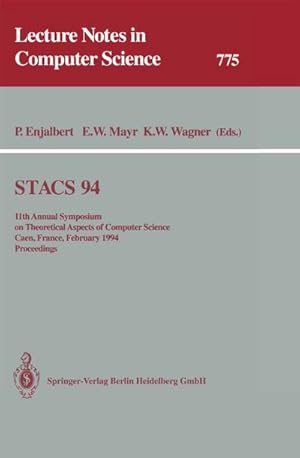 Imagen del vendedor de STACS 94 a la venta por BuchWeltWeit Ludwig Meier e.K.