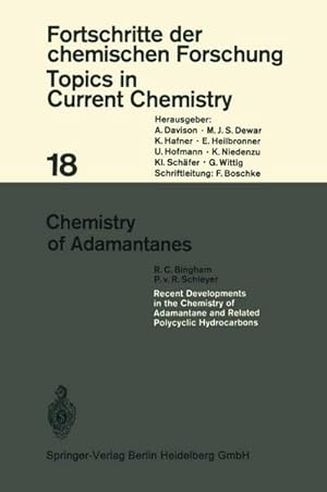 Image du vendeur pour Chemistry of Adamantanes mis en vente par BuchWeltWeit Ludwig Meier e.K.