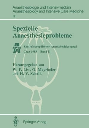 Image du vendeur pour Spezielle Anaesthesieprobleme mis en vente par BuchWeltWeit Ludwig Meier e.K.