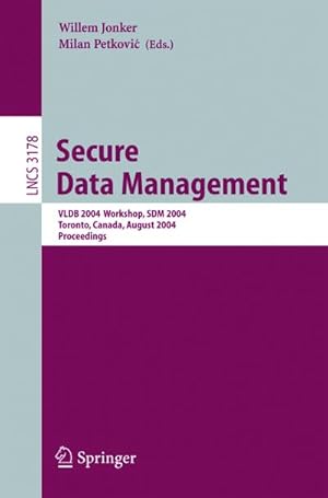 Seller image for Secure Data Management for sale by BuchWeltWeit Ludwig Meier e.K.