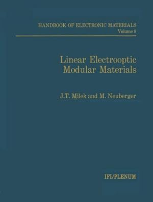 Bild des Verkufers fr Linear Electrooptic Modular Materials zum Verkauf von BuchWeltWeit Ludwig Meier e.K.