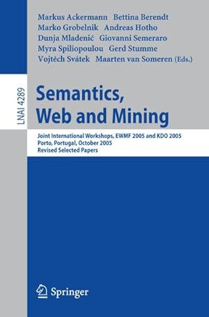 Bild des Verkufers fr Semantics, Web and Mining zum Verkauf von BuchWeltWeit Ludwig Meier e.K.