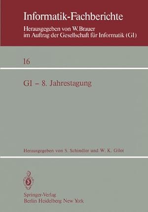 Immagine del venditore per GI  8. Jahrestagung venduto da BuchWeltWeit Ludwig Meier e.K.