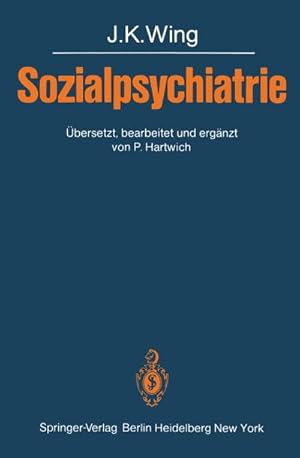 Seller image for Sozialpsychiatrie for sale by BuchWeltWeit Ludwig Meier e.K.