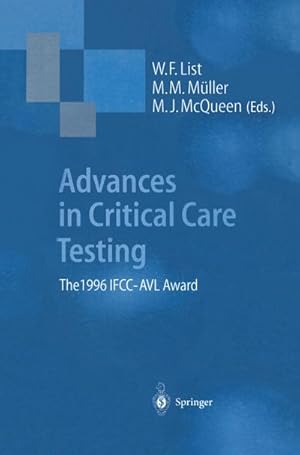 Seller image for Advances in Critical Care Testing for sale by BuchWeltWeit Ludwig Meier e.K.