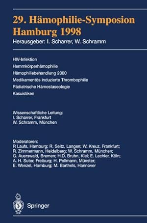 Image du vendeur pour 29. Hmophilie-Symposion mis en vente par BuchWeltWeit Ludwig Meier e.K.