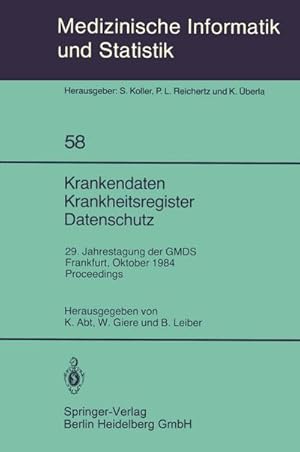 Image du vendeur pour Krankendaten Krankheitsregister Datenschutz mis en vente par BuchWeltWeit Ludwig Meier e.K.