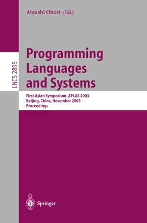 Seller image for Programming Languages and Systems for sale by BuchWeltWeit Ludwig Meier e.K.