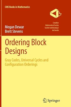 Image du vendeur pour Ordering Block Designs mis en vente par BuchWeltWeit Ludwig Meier e.K.