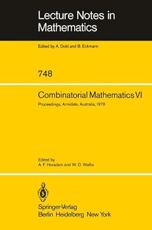 Seller image for Combinatorial Mathematics VI for sale by BuchWeltWeit Ludwig Meier e.K.