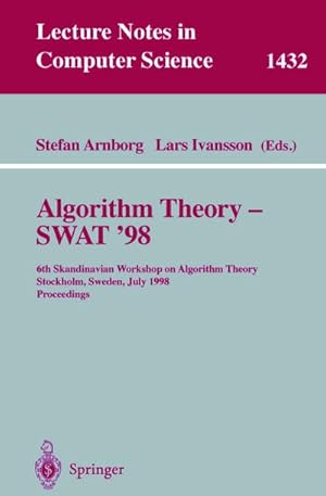 Imagen del vendedor de Algorithm Theory - SWAT'98 a la venta por BuchWeltWeit Ludwig Meier e.K.