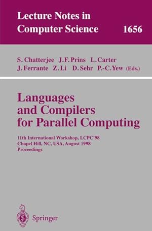 Seller image for Languages and Compilers for Parallel Computing for sale by BuchWeltWeit Ludwig Meier e.K.