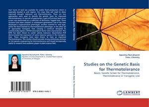 Imagen del vendedor de Studies on the Genetic Basis for Thermotolerance a la venta por BuchWeltWeit Ludwig Meier e.K.
