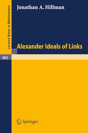 Seller image for Alexander Ideals of Links for sale by BuchWeltWeit Ludwig Meier e.K.