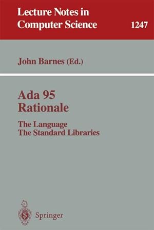 Seller image for Ada 95 Rationale for sale by BuchWeltWeit Ludwig Meier e.K.