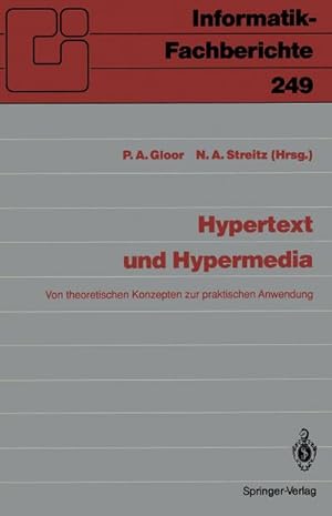 Seller image for Hypertext und Hypermedia for sale by BuchWeltWeit Ludwig Meier e.K.