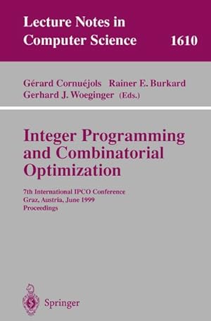 Bild des Verkufers fr Integer Programming and Combinatorial Optimization zum Verkauf von BuchWeltWeit Ludwig Meier e.K.