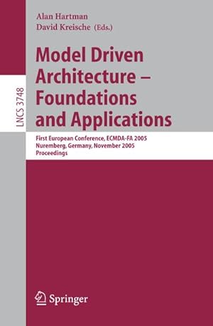 Imagen del vendedor de Model Driven Architecture - Foundations and Applications a la venta por BuchWeltWeit Ludwig Meier e.K.