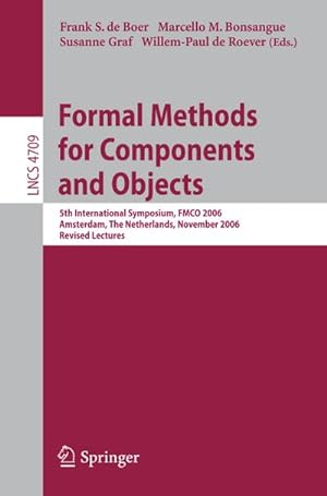 Bild des Verkufers fr Formal Methods for Components and Objects zum Verkauf von BuchWeltWeit Ludwig Meier e.K.