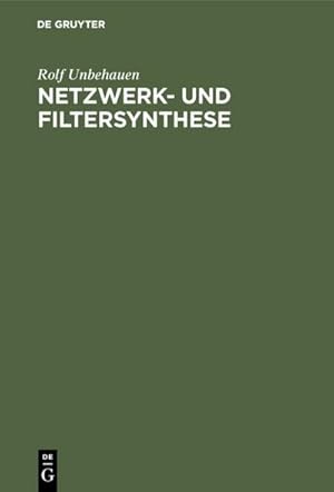 Seller image for Netzwerk- und Filtersynthese for sale by BuchWeltWeit Ludwig Meier e.K.