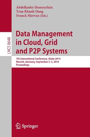 Imagen del vendedor de Data Management in Cloud, Grid and P2P Systems a la venta por BuchWeltWeit Ludwig Meier e.K.