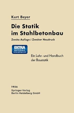 Seller image for Die Statik im Stahlbetonbau for sale by BuchWeltWeit Ludwig Meier e.K.