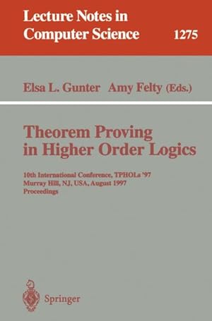Seller image for Theorem Proving in Higher Order Logics for sale by BuchWeltWeit Ludwig Meier e.K.