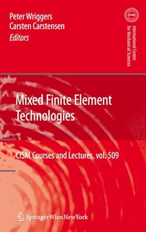 Image du vendeur pour Mixed Finite Element Technologies mis en vente par BuchWeltWeit Ludwig Meier e.K.