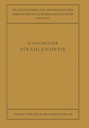 Seller image for Strahlenoptik for sale by BuchWeltWeit Ludwig Meier e.K.
