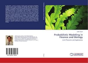Imagen del vendedor de Probabilistic Modeling in Finance and Biology a la venta por BuchWeltWeit Ludwig Meier e.K.