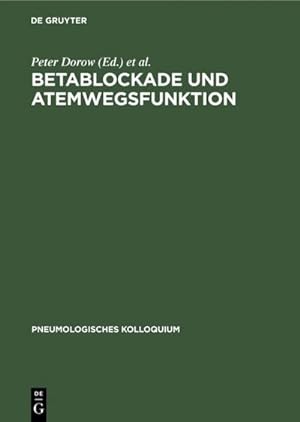 Seller image for Betablockade und Atemwegsfunktion for sale by BuchWeltWeit Ludwig Meier e.K.
