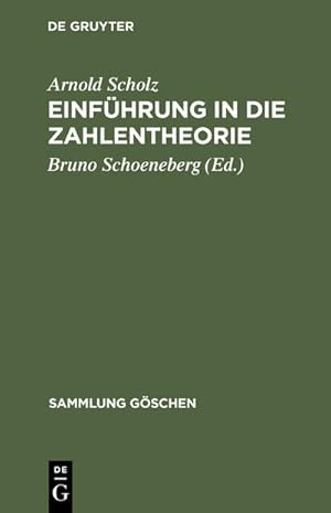 Seller image for Einfhrung in die Zahlentheorie for sale by BuchWeltWeit Ludwig Meier e.K.