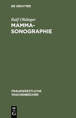 Imagen del vendedor de Mammasonographie a la venta por BuchWeltWeit Ludwig Meier e.K.