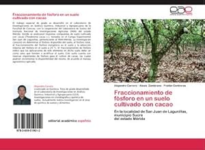 Imagen del vendedor de Fraccionamiento de fsforo en un suelo cultivado con cacao a la venta por BuchWeltWeit Ludwig Meier e.K.