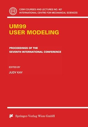 Seller image for UM99 User Modeling for sale by BuchWeltWeit Ludwig Meier e.K.