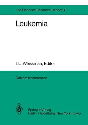 Bild des Verkufers fr Leukemia zum Verkauf von BuchWeltWeit Ludwig Meier e.K.