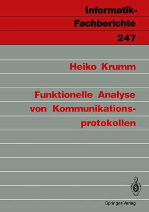 Seller image for Funktionelle Analyse von Kommunikationsprotokollen for sale by BuchWeltWeit Ludwig Meier e.K.