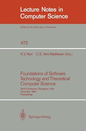 Seller image for Foundations of Software Technology and Theoretical Computer Science for sale by BuchWeltWeit Ludwig Meier e.K.