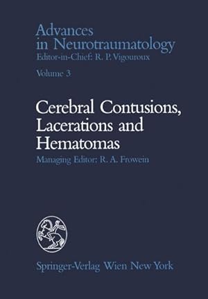 Seller image for Celebral Contusions, Lacerations and Hematomas for sale by BuchWeltWeit Ludwig Meier e.K.
