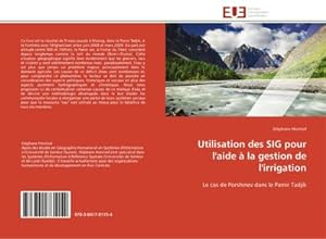 Seller image for Utilisation des SIG pour l'aide  la gestion de l'irrigation for sale by BuchWeltWeit Ludwig Meier e.K.