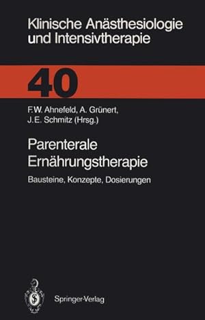 Seller image for Parenterale Ernhrungstherapie for sale by BuchWeltWeit Ludwig Meier e.K.