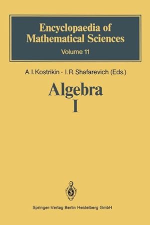 Imagen del vendedor de Algebra I a la venta por BuchWeltWeit Ludwig Meier e.K.