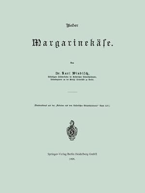Seller image for Ueber Margarinekse for sale by BuchWeltWeit Ludwig Meier e.K.